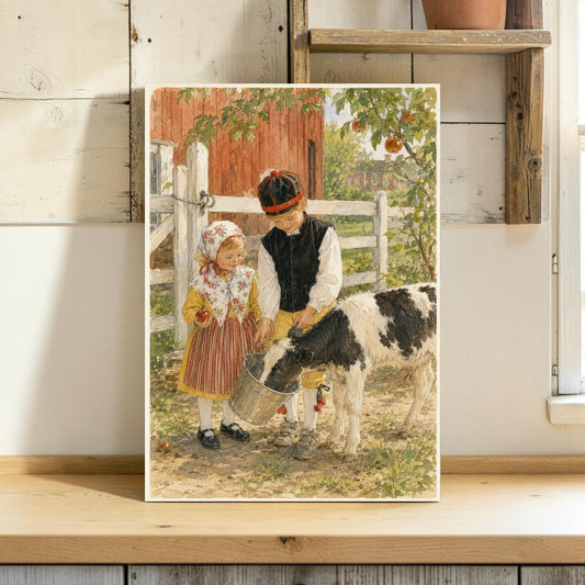 Barn på bondgården – Svensk lantlig idyll