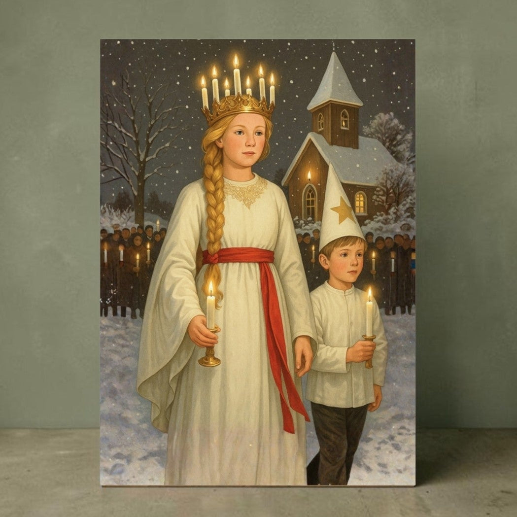 Lucia och stjärngosse – Svensk jultradition i tidlös konst